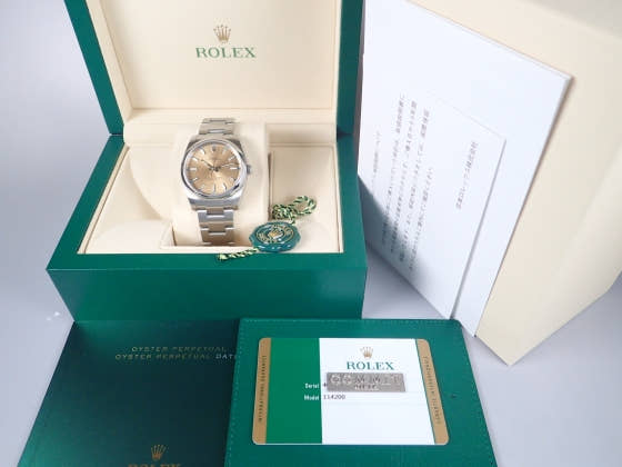ロレックス オイスターパーペチュアル Ref.114200 シャンパン文字盤 中古 oyster-perpetual-93