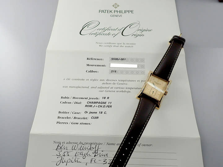 Patek Philippe Pagoda Ref.5500J-001 Champagne Dial Used pagoda-2
