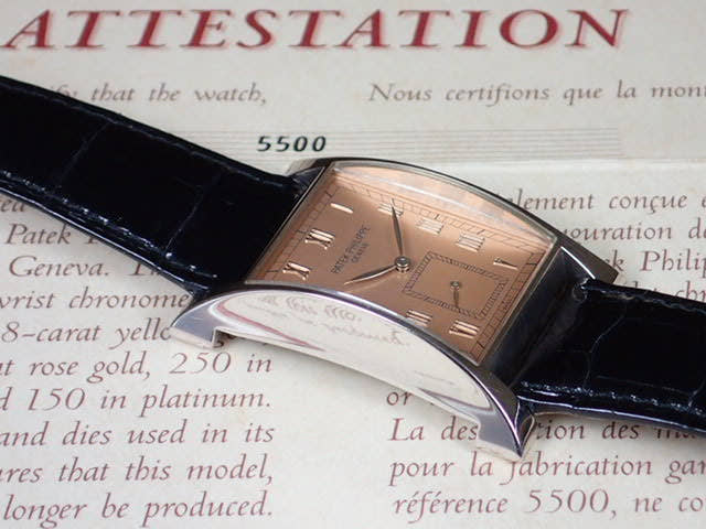Patek Philippe Pagoda Ref.5500G Pink Dial Used pagoda