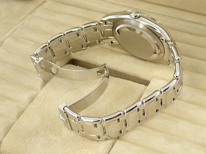 ロレックス デイデイト パールマスター Ref.18946A プラチナ アイスブルーコンピューターx10Pダイヤ文字盤