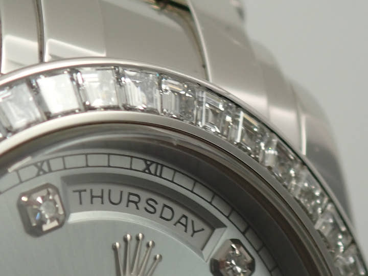 ロレックス デイデイト パールマスター Ref.18946A プラチナ アイスブルー文字盤