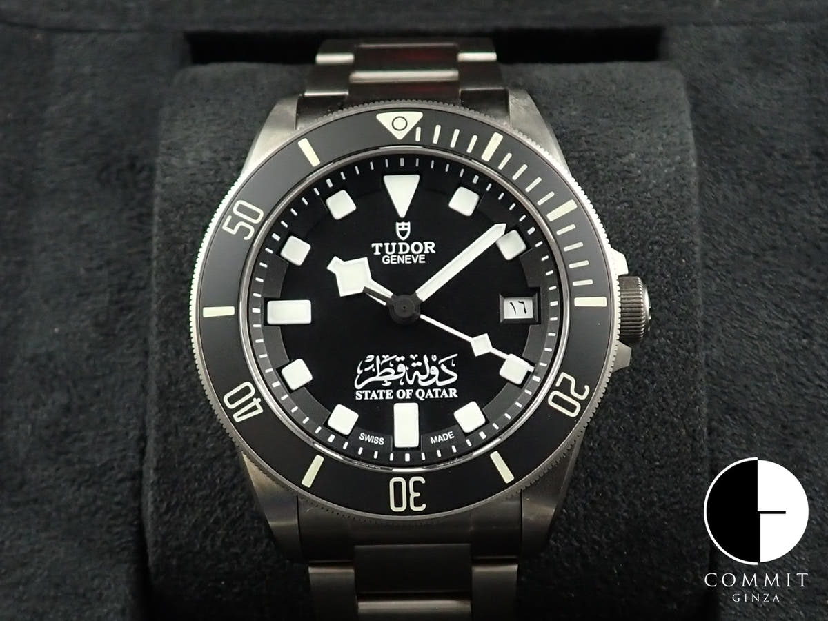 チューダー(チュードル) ペラゴス カタール Ref.25600TN ブラック文字盤 極美品 39384Y56