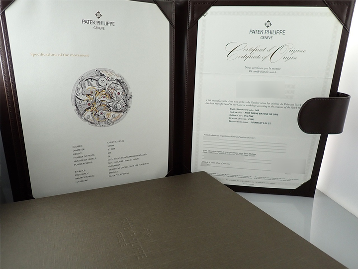 パテックフィリップ パーペチュアルカレンダー スプリットセコンド クロノグラフ Ref.5204P-011 プラチナ ブラック文字盤