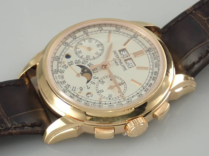 Patek Philippe Perpetual Calendar Chronograph Ref. 5270R-001 Rose Gold Silver Dial