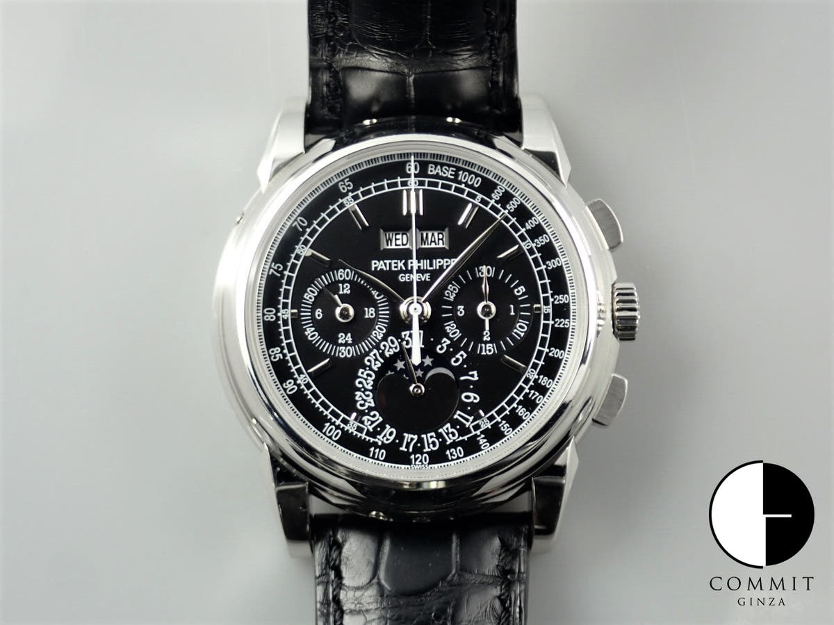 パテックフィリップ パーペチュアルカレンダー クロノグラフ Ref.5970P-001 プラチナ ブラック文字盤