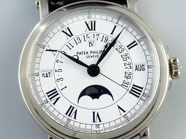 パテックフィリップ パーペチュアルカレンダー レトログラード Ref.5059G-001 ホワイトゴールド ホワイト文字盤