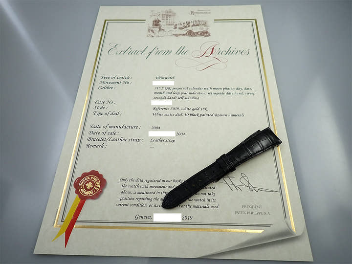 パテックフィリップ パーペチュアルカレンダー レトログラード Ref.5059G-001 ホワイトゴールド ホワイト文字盤