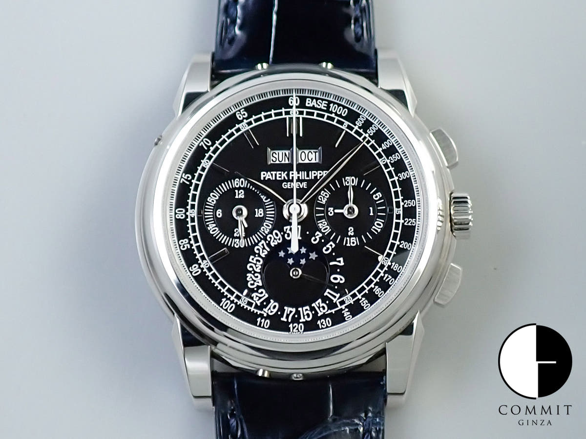 パテックフィリップ パーペチュアルカレンダー クロノグラフ Ref.5970P-001 プラチナ ブラック文字盤