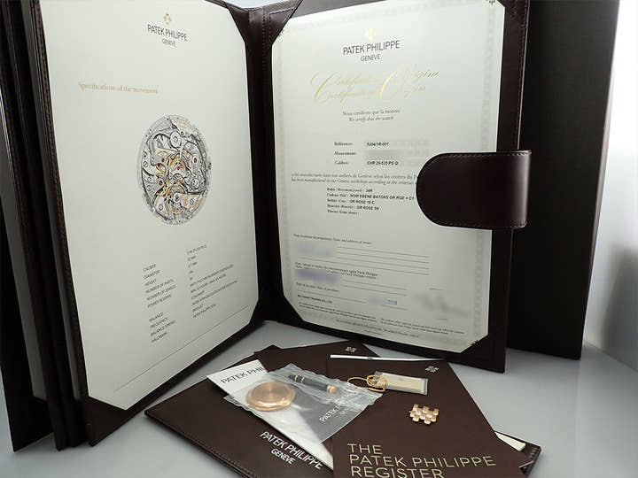 パテックフィリップ パーペチュアルカレンダー スプリットセコンド クロノグラフ Ref.5204/1R-001 ローズゴールド ブラック文字盤