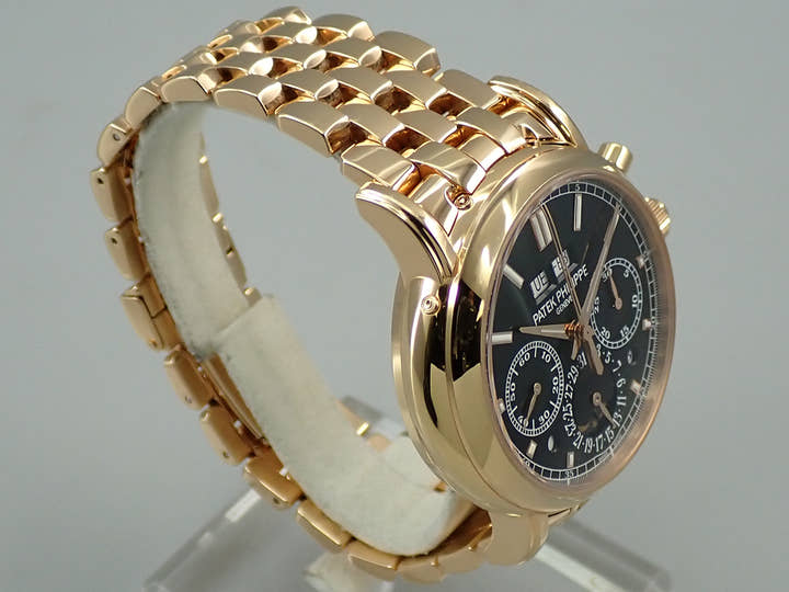 パテックフィリップ パーペチュアルカレンダー スプリットセコンド クロノグラフ Ref.5204/1R-001 ローズゴールド ブラック文字盤