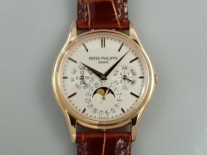 パテックフィリップ パーペチュアルカレンダー Ref.5140R-011 ローズゴールド シルバー文字盤