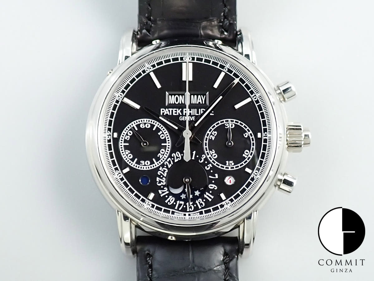 パテックフィリップ パーペチュアルカレンダー スプリットセコンド クロノグラフ Ref.5204P-011 プラチナ ブラック文字盤