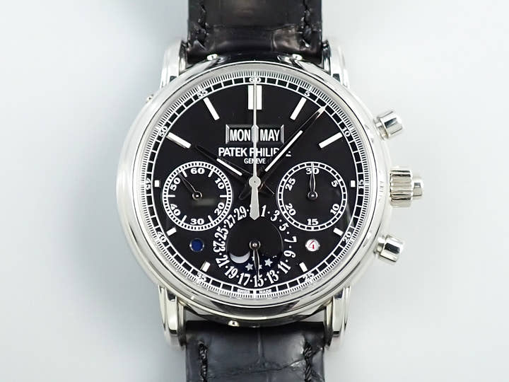 パテックフィリップ パーペチュアルカレンダー スプリットセコンド クロノグラフ Ref.5204P-011 プラチナ ブラック文字盤