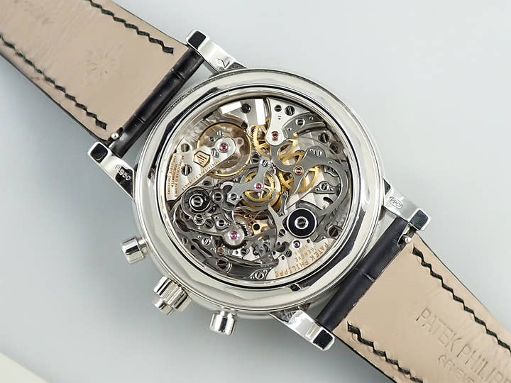 パテックフィリップ パーペチュアルカレンダー スプリットセコンド クロノグラフ Ref.5204P-011 プラチナ ブラック文字盤