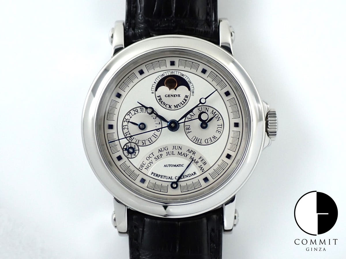 フランクミュラー レトログラード パーペチュアルカレンダー Ref.7000 QP A シルバー文字盤 美品 7RTYC8K6