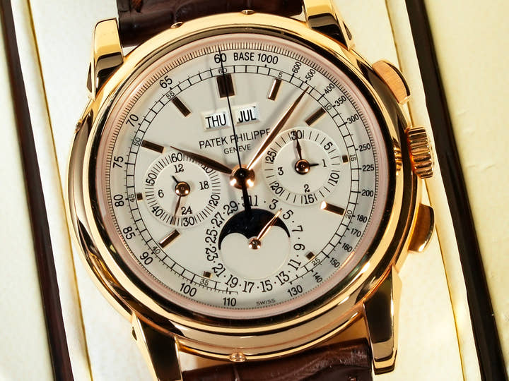 パテックフィリップ パーペチュアルカレンダー クロノグラフ Ref.5970R-001 ローズゴールド シルバー文字盤