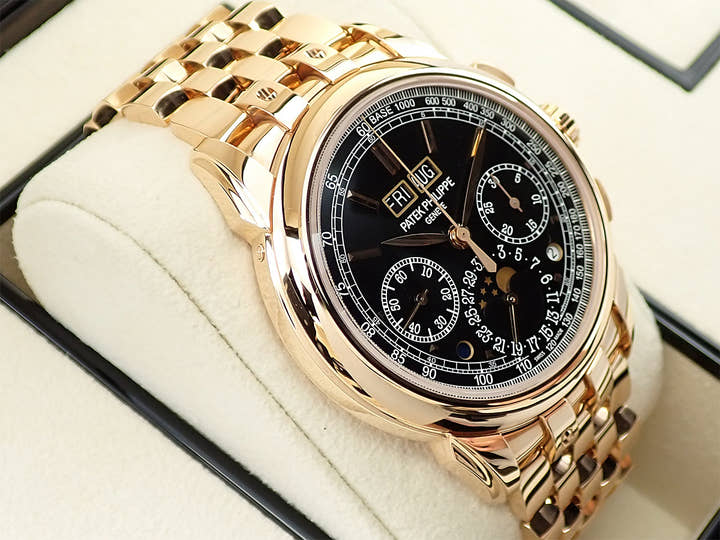 パテックフィリップ パーペチュアルカレンダー クロノグラフ Ref.5270/1R-001 ローズゴールド エボニーブラック ソレイユ文字盤