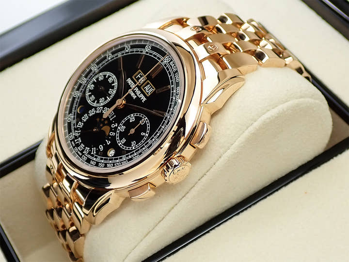 パテックフィリップ パーペチュアルカレンダー クロノグラフ Ref.5270/1R-001 ローズゴールド エボニーブラック ソレイユ文字盤