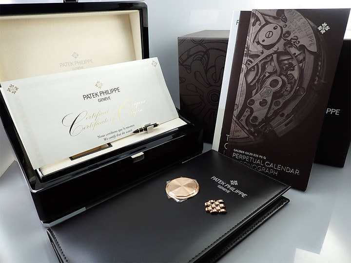 パテックフィリップ パーペチュアルカレンダー クロノグラフ Ref.5270/1R-001 ローズゴールド エボニーブラック ソレイユ文字盤