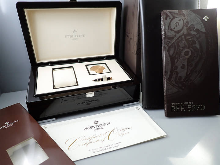パテックフィリップ パーペチュアルカレンダー クロノグラフ Ref.5270R-001 ローズゴールド シルバー文字盤