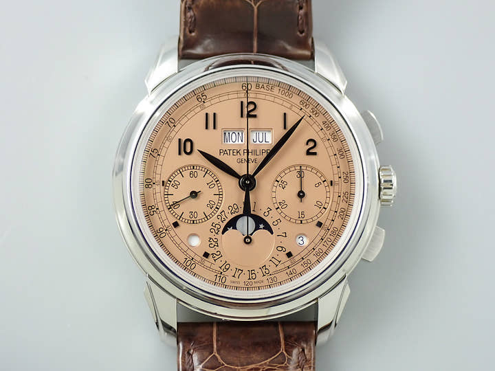 パテックフィリップ パーペチュアルカレンダー クロノグラフ Ref.5270P-001 プラチナ ゴールデンオパーリン文字盤