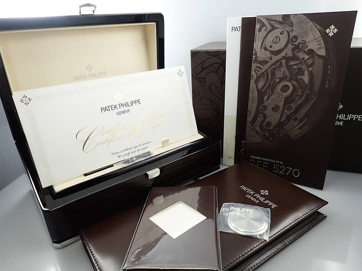 パテックフィリップ パーペチュアルカレンダー クロノグラフ Ref.5270P-001 プラチナ ゴールデンオパーリン文字盤