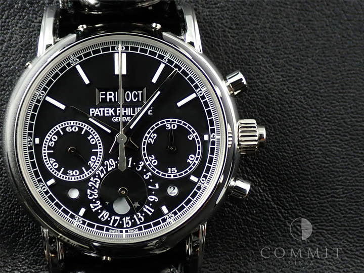 パテックフィリップ パーペチュアルカレンダー スプリットセコンド クロノグラフ Ref.5204P-011 プラチナ ブラック文字盤