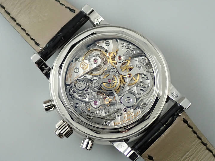 パテックフィリップ パーペチュアルカレンダー スプリットセコンド クロノグラフ Ref.5204P-011 プラチナ ブラック文字盤