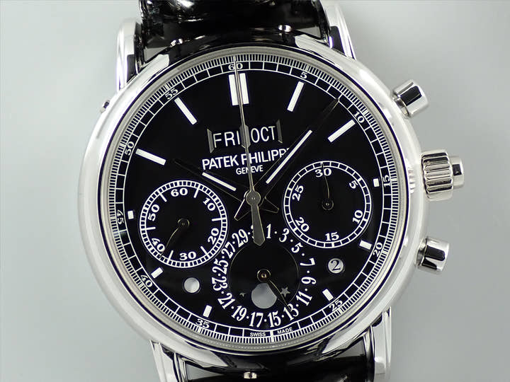 パテックフィリップ パーペチュアルカレンダー スプリットセコンド クロノグラフ Ref.5204P-011 プラチナ ブラック文字盤