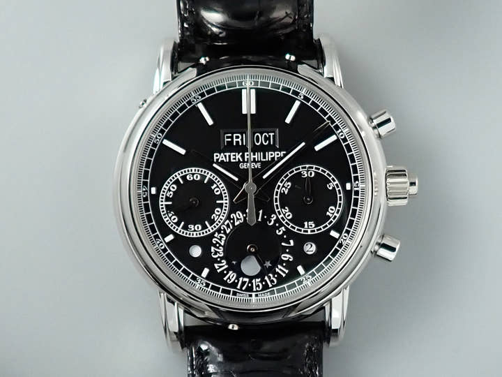 パテックフィリップ パーペチュアルカレンダー スプリットセコンド クロノグラフ Ref.5204P-011 プラチナ ブラック文字盤