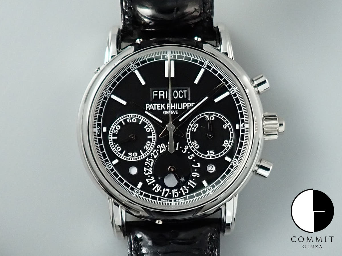 パテックフィリップ パーペチュアルカレンダー スプリットセコンド クロノグラフ Ref.5204P-011 プラチナ ブラック文字盤