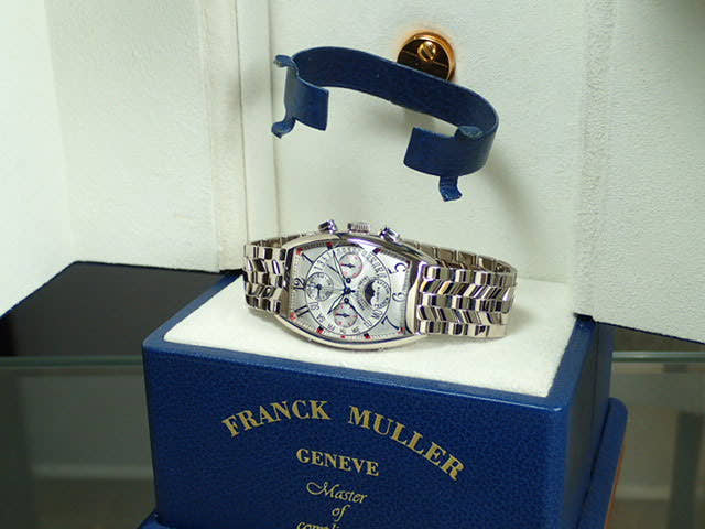 フランクミュラー パーペチュアルカレンダー Ref.6850CCQPB シルバーギョウシェ文字盤 中古 perpetual-calender