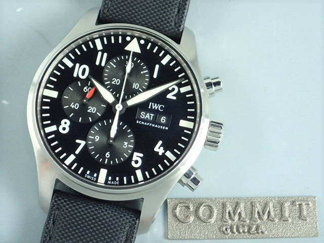 IWC パイロットウォッチ Ref.IW377710 ブラック文字盤 中古 pilot-6