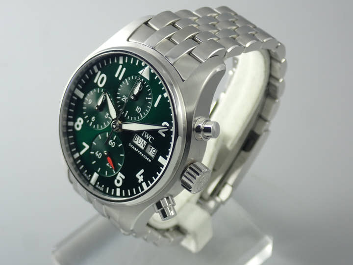 IWC Pilot's Watch Chronograph Ref.IW388104 Green Dial Very Good Condition LLUSY1P4
