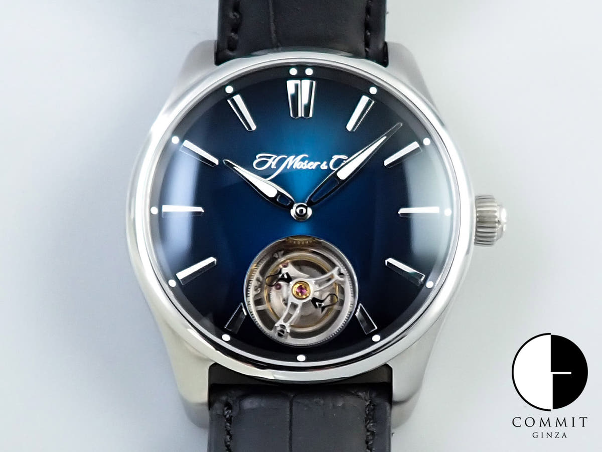 H.モーザー パイオニア トゥールビヨン Ref.3804-1201 ミッドナイトブルー フュメ文字盤 中古 208PCL42
