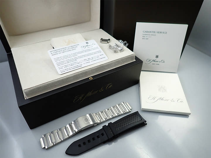 H.モーザー パイオニア トゥールビヨン メガ クール Ref.3804-1205 ブルーラグーン フュメ文字盤 中古 9TJ27JC4