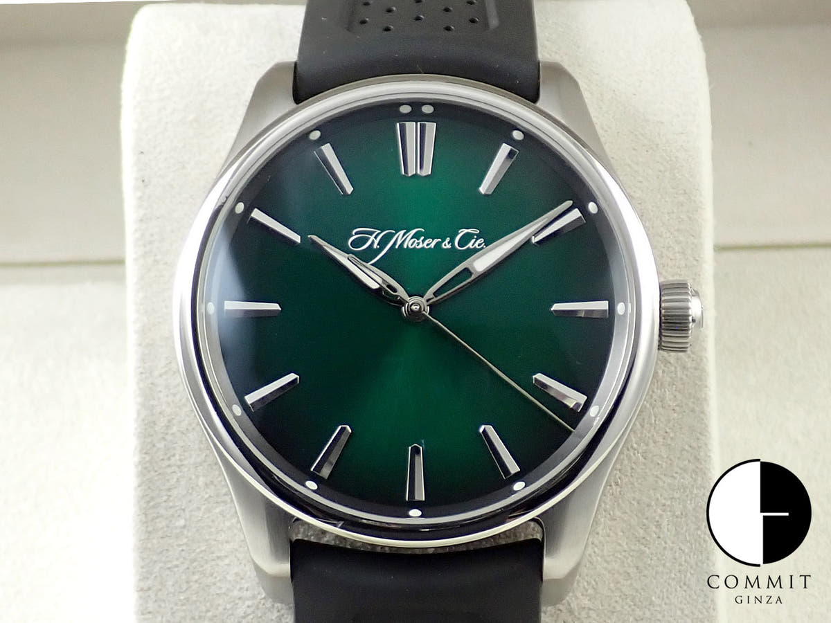 H.モーザー パイオニアセンターセコンド Ref.3200-1202 コズミックグリーン文字盤 中古 XK8H2T95