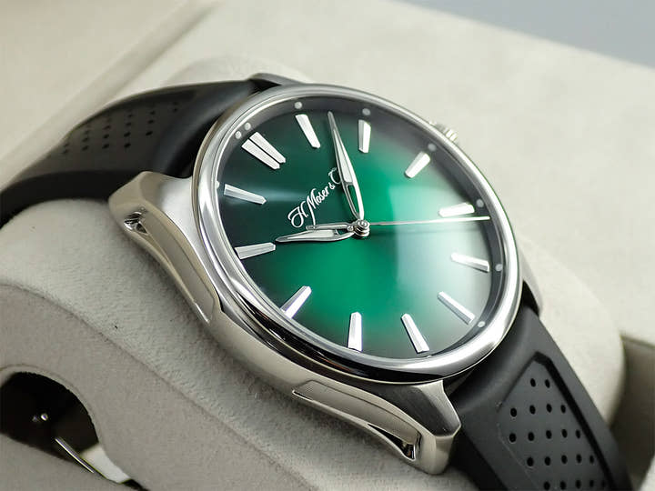 H.モーザー パイオニアセンターセコンド Ref.3200-1202 コズミックグリーン文字盤 中古 13UFWCC4