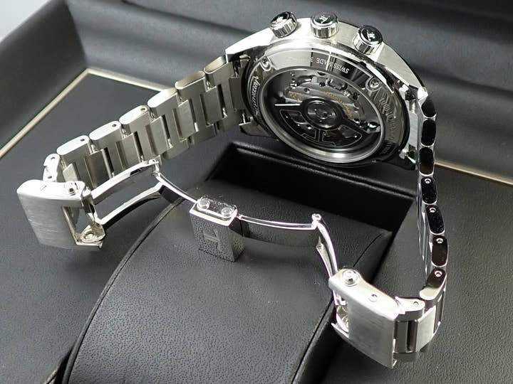 ジャガールクルト ポラリス マリナー メモボックス Ref.Q9038180 ブルー文字盤 美品 C0U62CMJ