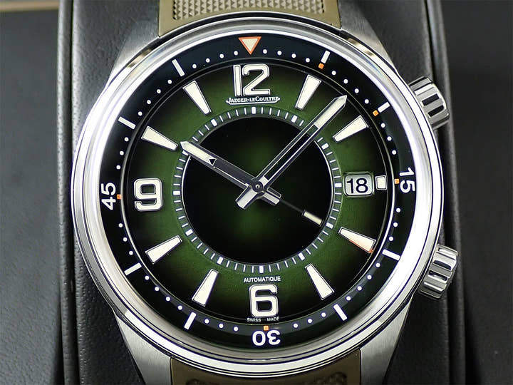 ジャガールクルト ポラリス デイト Ref.Q906863J グリーングラデーション文字盤 極美品 HPZC156L