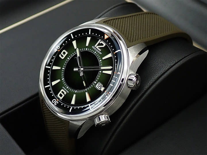 ジャガールクルト ポラリス デイト Ref.Q906863J グリーングラデーション文字盤 極美品 HPZC156L