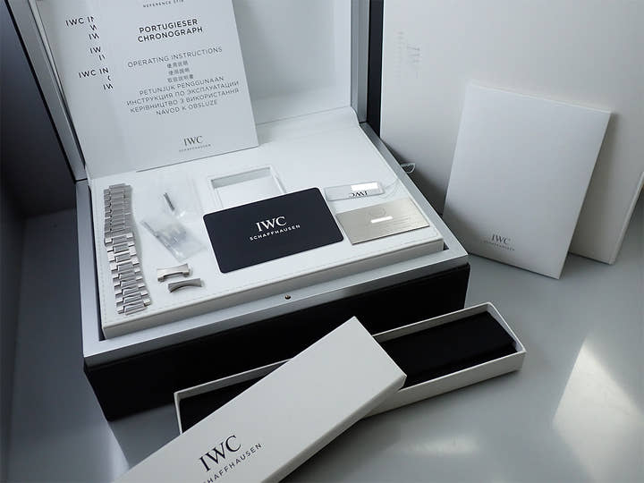 IWC ポルトギーゼ クロノグラフ Ref.IW371601 ブルー文字盤 中古 3TF9TVTF