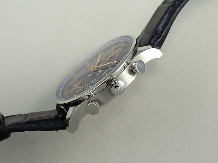 IWC ポルトギーゼ クロノグラフ ラトラパンテ ブティック ミラノ Ref.IW371222 ブルー文字盤 中古 8XA3JFYS