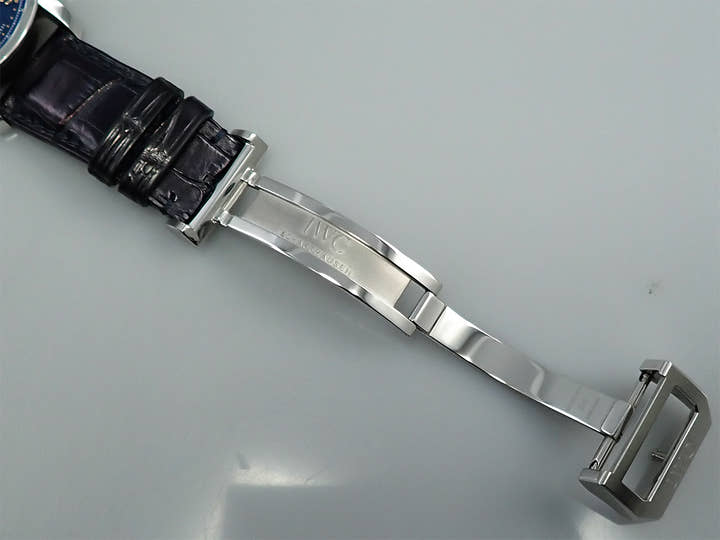 IWC ポルトギーゼ クロノグラフ ラトラパンテ ブティック ミラノ Ref.IW371222 ブルー文字盤 中古 8XA3JFYS