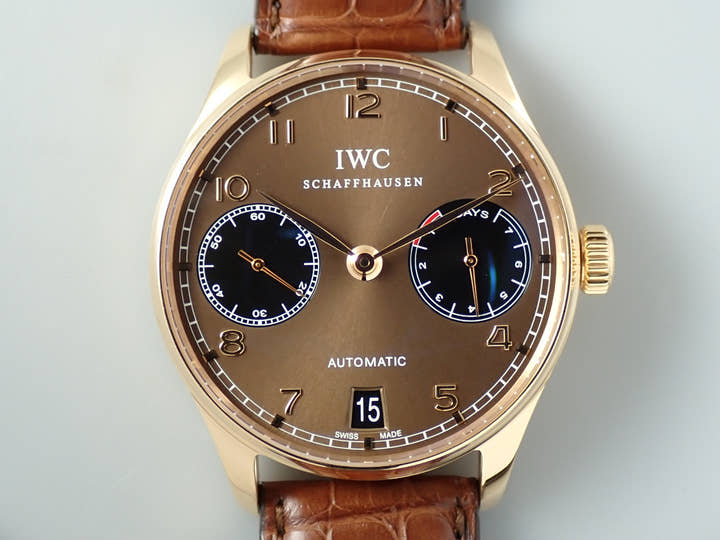 IWC ポルトギーゼ オートマティック Ref.IW500124 18KREG ブラウン文字盤 美中古 W3244966