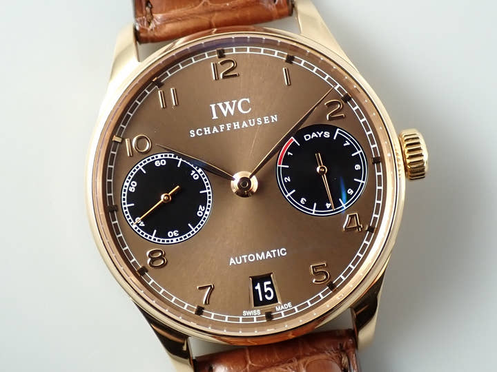 IWC ポルトギーゼ オートマティック Ref.IW500124 18KREG ブラウン文字盤 美中古 W3244966