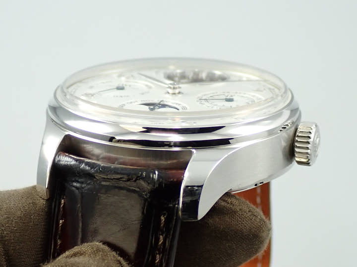 IWC ポルトギーゼ パーペチュアル カレンダー トゥールビヨン Ref.IW504505 シルバー文字盤 美品 3YY2ZJ23