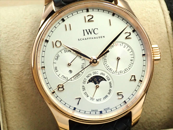 IWC ポルトギーゼ パーペチュアル カレンダー 42 Ref.IW344202 シルバー文字盤 美品 K495R89T