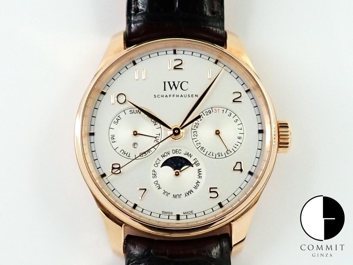 IWC ポルトギーゼ パーペチュアル カレンダー Ref.IW344202 シルバー文字盤 美中古 XA630333