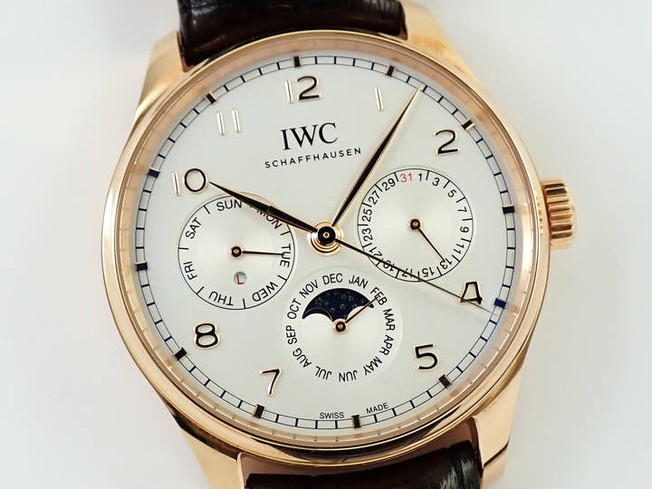 IWC ポルトギーゼ パーペチュアル カレンダー Ref.IW344202 シルバー文字盤 美中古 XA630333